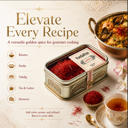 Persian Pure Saffron – Grade 1 Super Negin Threads, All-Natural Premium Saffron with Exceptional Aroma, Flavor & Color