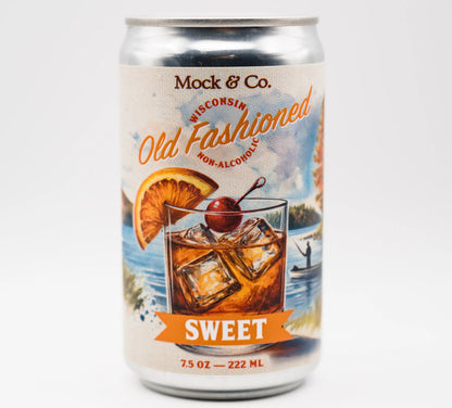 Wisconsin Old Fashioned Sweet | Non-Alcoholic Ready-to-Drink Cocktail | 4-Pack