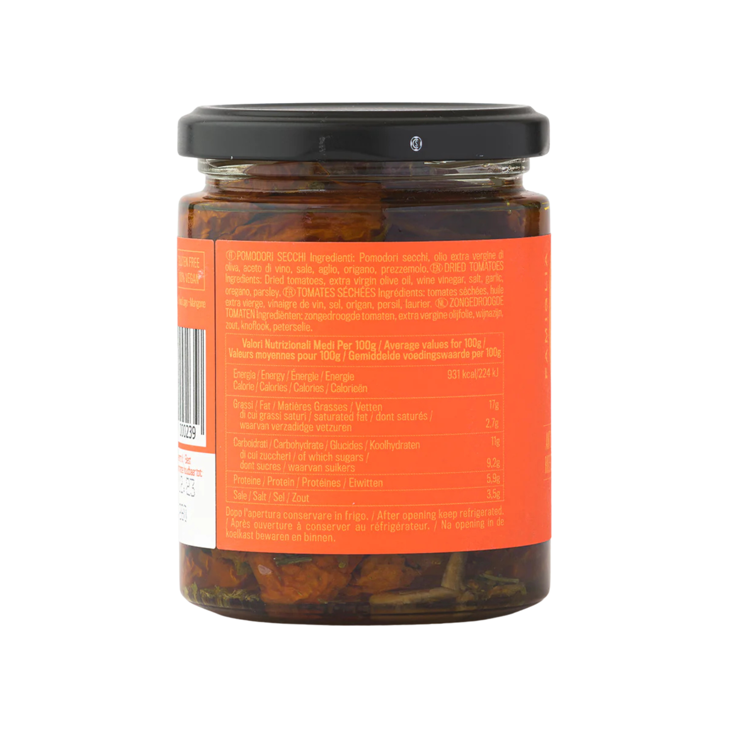 Crispino Antipasto Pomodori Secchi — Calabrian Sun-Dried Tomatoes in Extra Virgin Olive Oil | 270g
