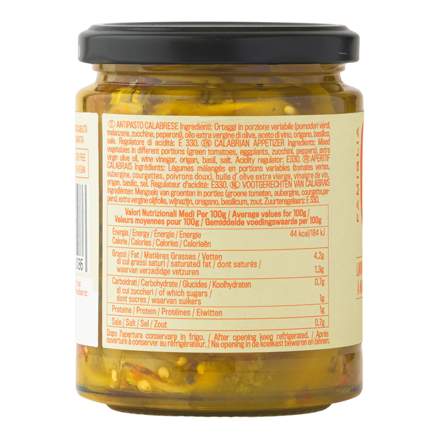 Famiglia Crispino Italian Mixed Vegetable Antipasto — Marinated Garden Vegetables in EVOO
