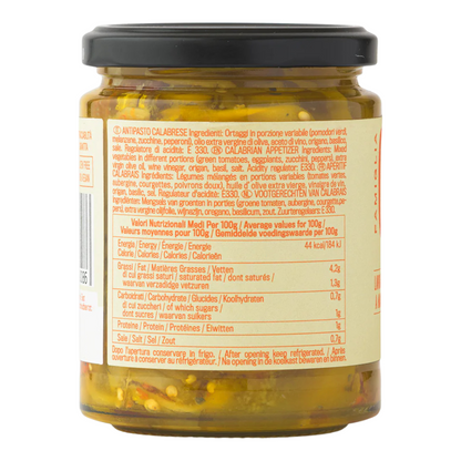 Famiglia Crispino Italian Mixed Vegetable Antipasto — Marinated Garden Vegetables in EVOO