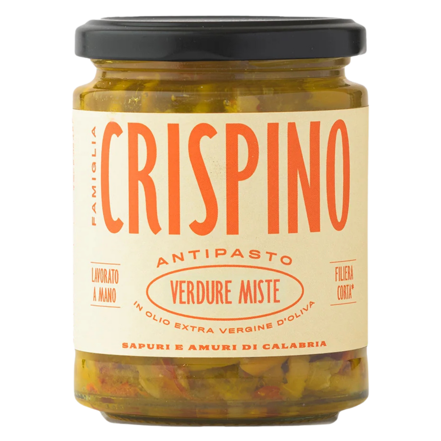 Famiglia Crispino Italian Mixed Vegetable Antipasto — Marinated Garden Vegetables in EVOO