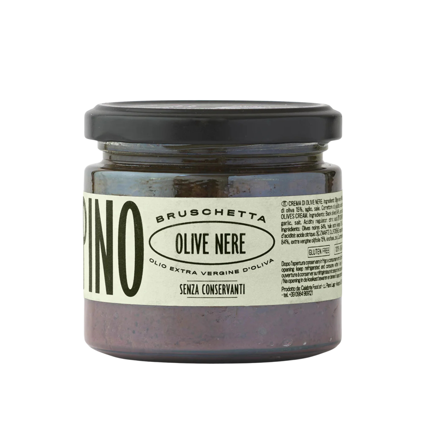 Crispino Bruschetta Olive Nere — Calabrian Black Olive Spread | 270g