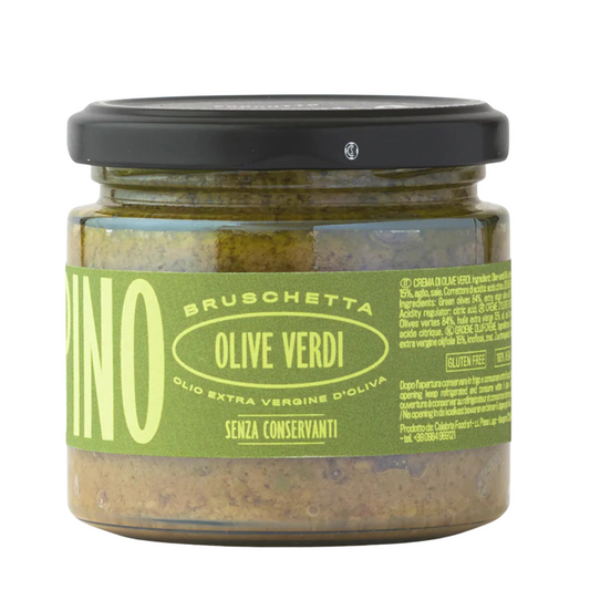 Crispino Bruschetta Olive Verdi — Calabrian Green Olive Spread | 270g