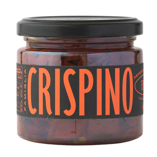 Jar of Crispino on a white background