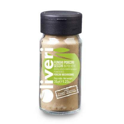 Oliveri Dried Porcini Mushroom Powder — 100% Wild Boletus Edulis, Made in Piemonte