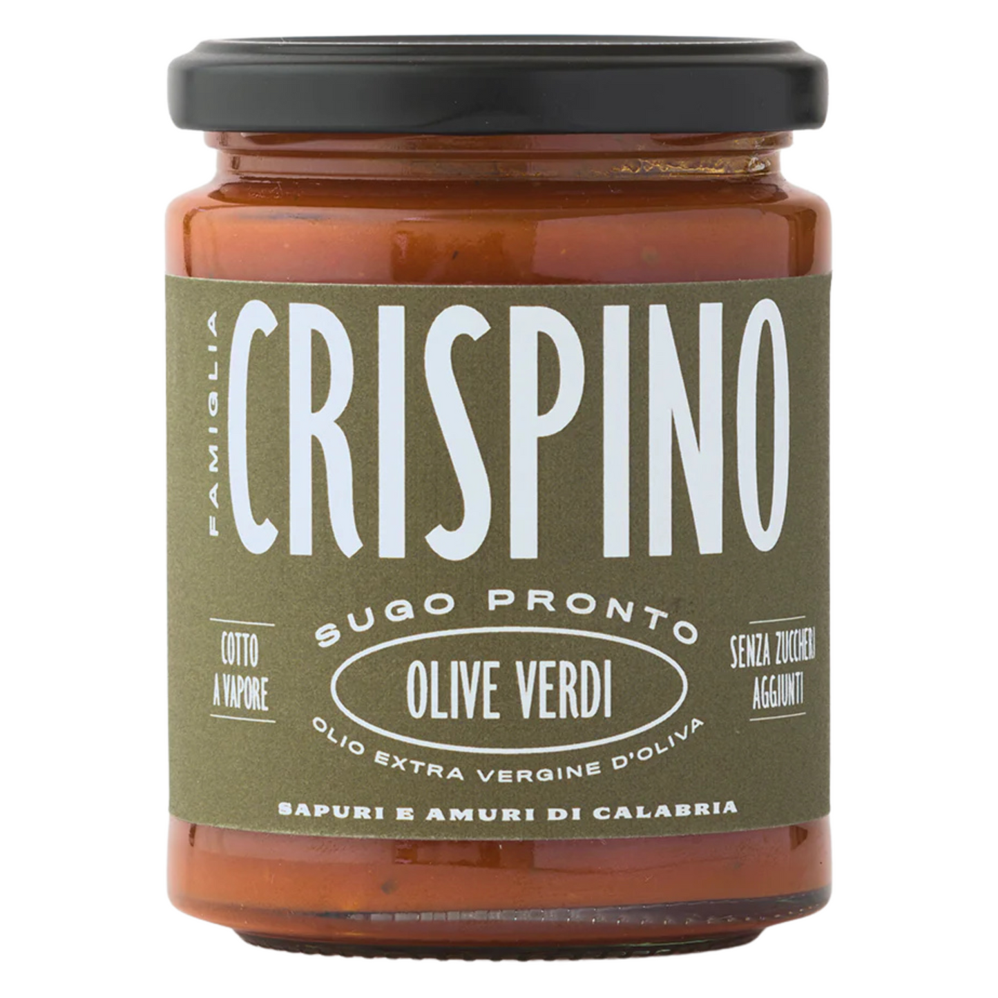 Famiglia Crispino Green Olive Pasta Sauce — Ready-Made Italian Sugo