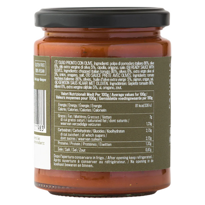 Famiglia Crispino Green Olive Pasta Sauce — Ready-Made Italian Sugo