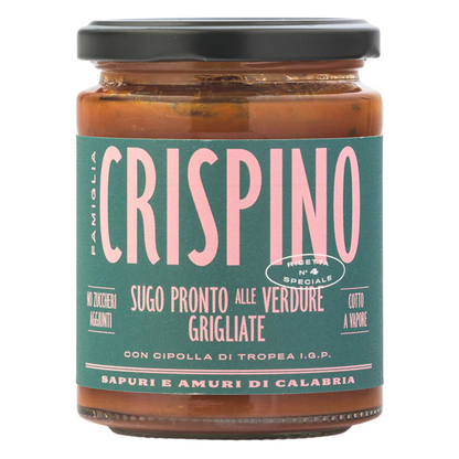 Famiglia Crispino Grilled Vegetable Pasta Sauce — Roasted Italian Veggie Sugo