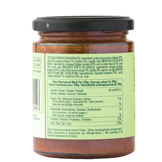 Famiglia Crispino Basil Tomato Sauce — Ready-Made Italian Sugo
