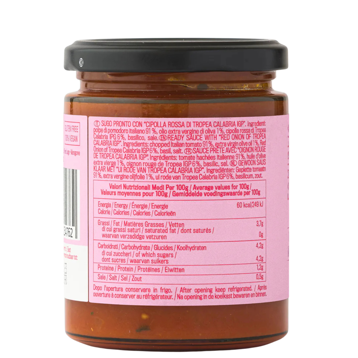 Famiglia Crispino Tropea Red Onion Pasta Sauce — IGP Certified Italian