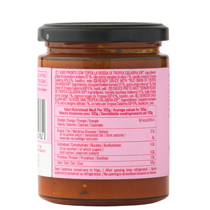 Famiglia Crispino Tropea Red Onion Pasta Sauce — IGP Certified Italian