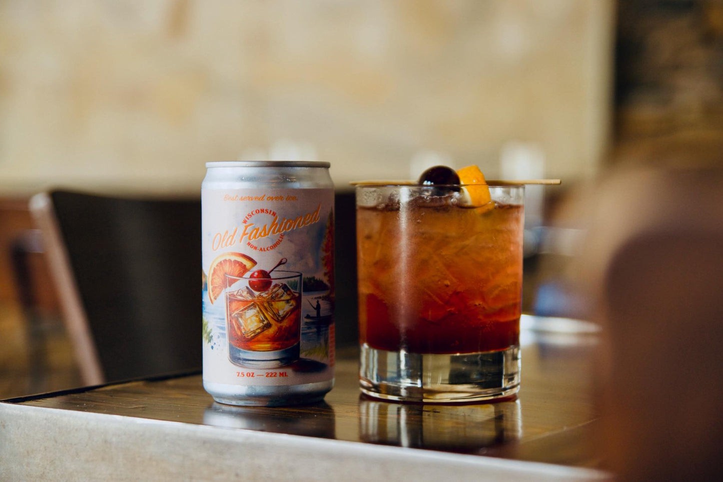Wisconsin Old Fashioned Sweet | Non-Alcoholic Ready-to-Drink Cocktail | 4-Pack
