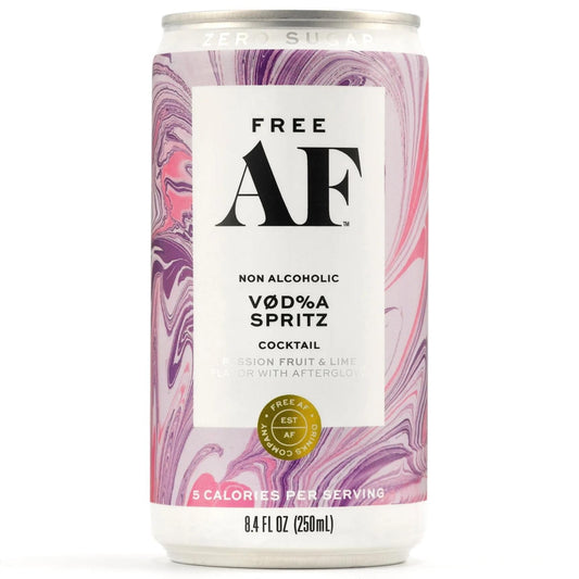 Free AF Vodka Spritz Non-Alcoholic Cocktail | Passion Fruit & Lime 4-Pack
