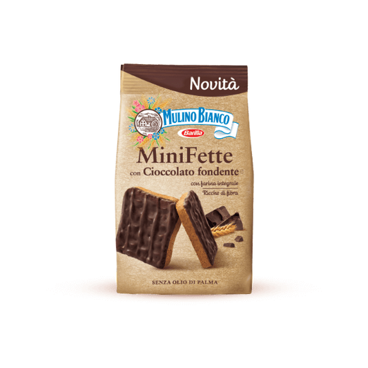 Mulino Bianco Mini Fette with dark chocolate
