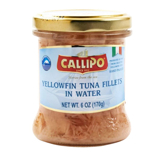 Callipo Yellowfin Tuna Fillets In Water 6oz.