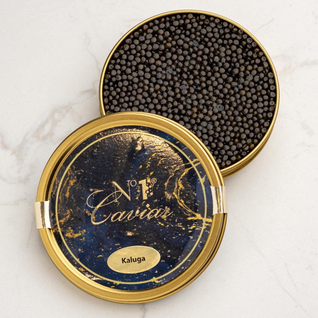 The Complete Caviar Set | Osetra or Kaluga with Gourmet Accompaniments | Number One Caviar