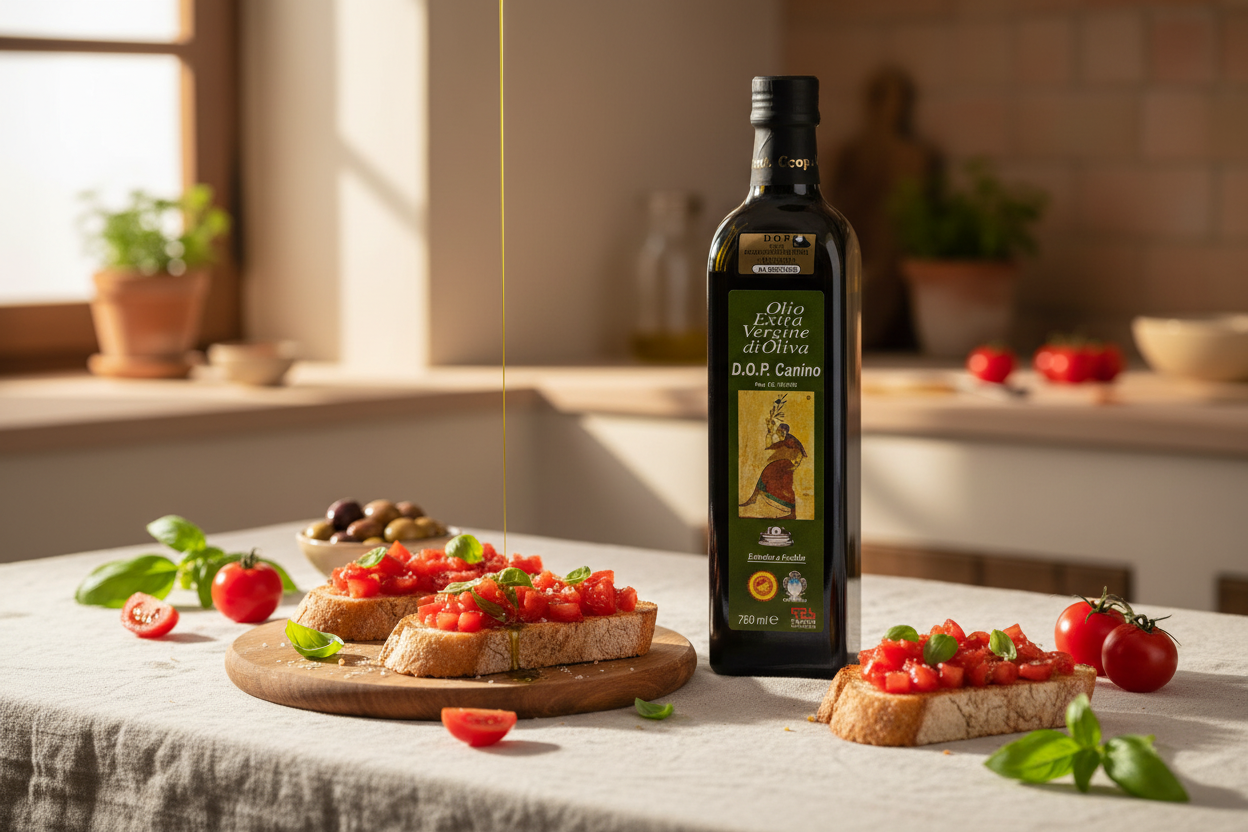 Lifestyle 1 — Bruschetta con tomate y albahaca