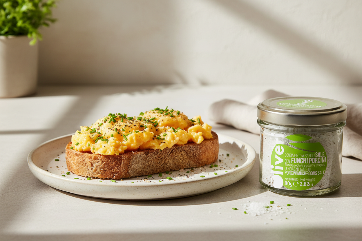 Lifestyle 3 — Huevos con porcini salt en tostada