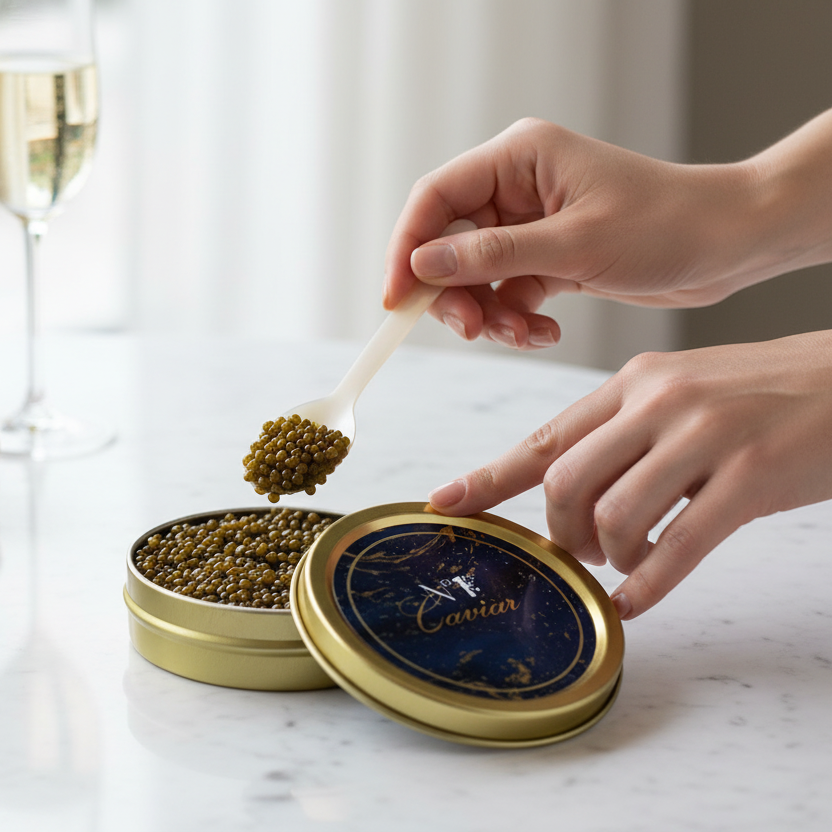 Lifestyle – Caviar Azul Dorado Oliva