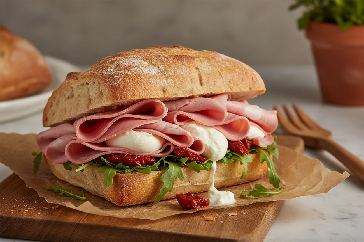 Mortadella Sandwich