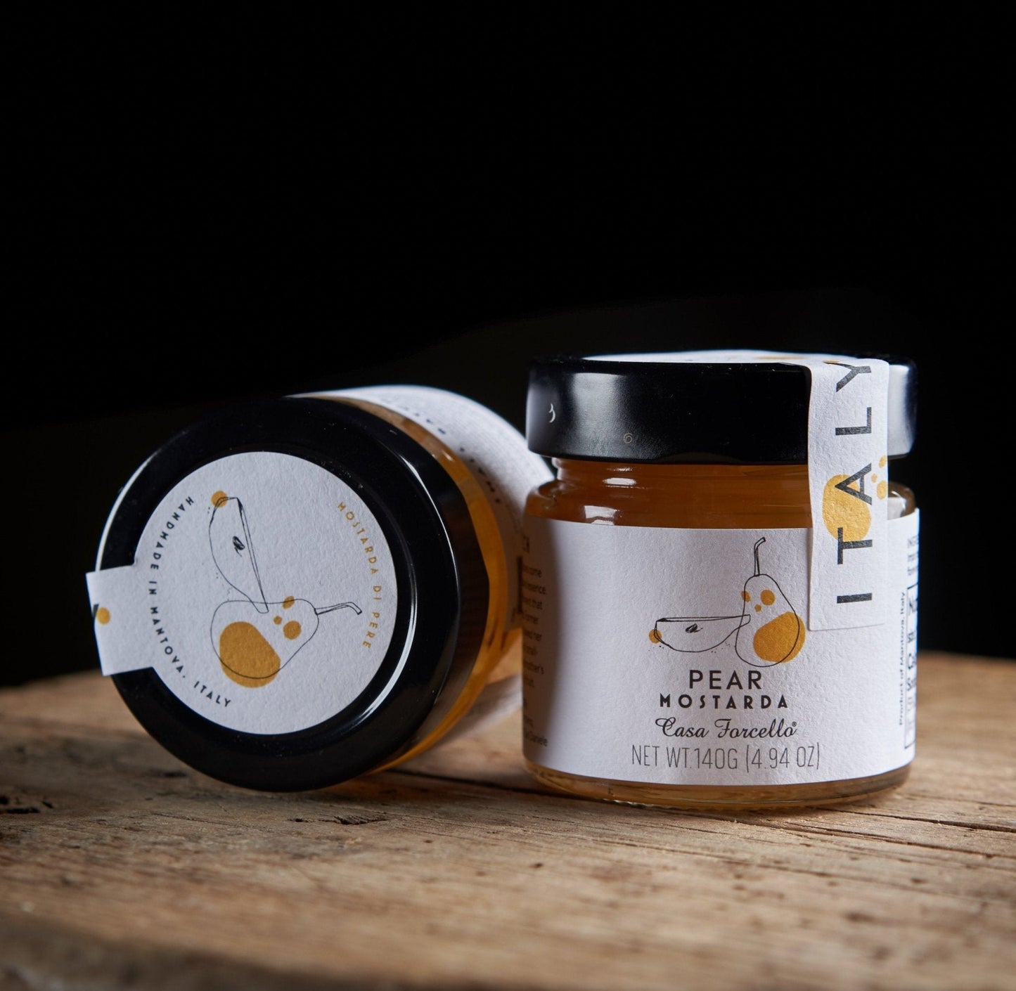 Mostarda Pear Casa Forcello® | Candied Pear & Mustard Condiment from Mantova, Lombardia (4.9 oz)