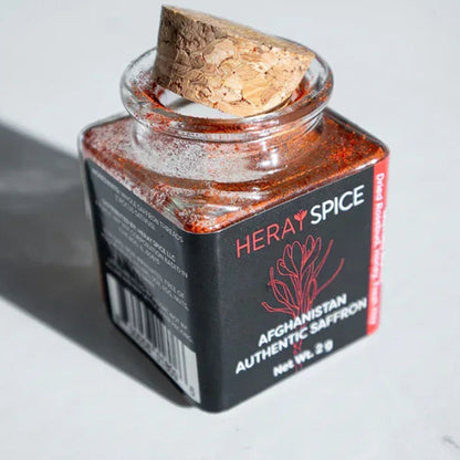 2 Grams (0.07 Oz) Heray Afghan Saffron Powder Extra Class Premium Super Negin Quality
