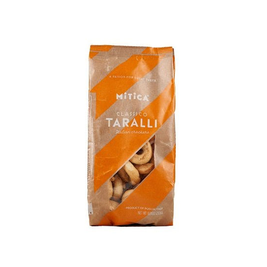 Taralli Mitica® Classic | The Original Pugliese Taralli with EVOO & White Wine from Puglia, Italy (8.8 oz)