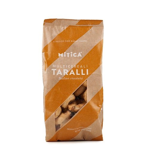 Taralli Mitica® Multicereali | Pugliese Multigrain Taralli with EVOO & White Wine from Puglia, Italy (8.8 oz)