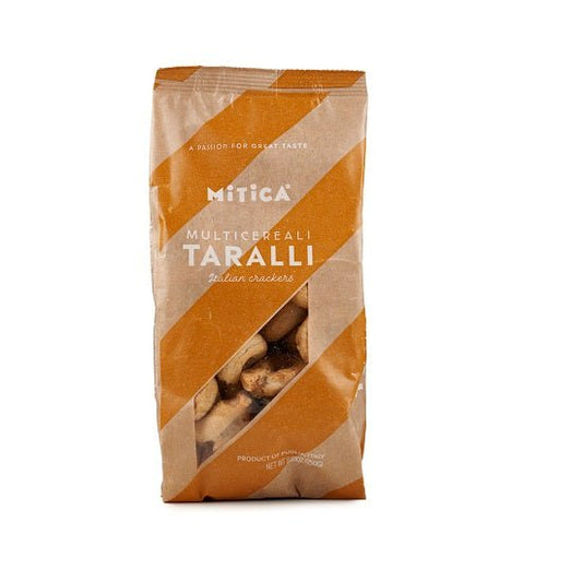 Taralli Mitica® Multicereali | Pugliese Multigrain Taralli with EVOO & White Wine from Puglia, Italy (8.8 oz)