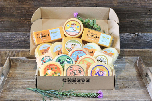 Ultimate Wisconsin Cheese Sampler | 15 Artisan Cheeses | King-Sized Cheese Gift Box